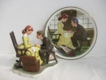 Norman Rockwell "The Adventures of Huckleberry Finn - The Secret" Plate