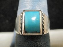 Sterling Silver Indian Turquoise Ring