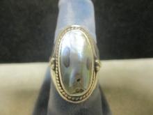 Sterling Silver Ring w/ Mother of Pearl