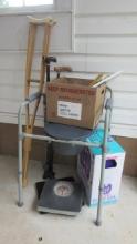 Medical Supplies-Canes, Foot Spa, Bath Scales, Crutches, Shoe Horns, Potty Seat, etc.