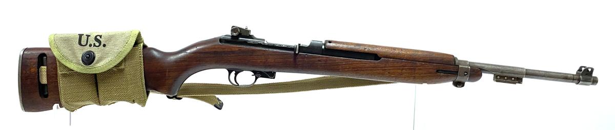 1943 WWII Underwood M1 Carbine .30 Cal. Semi-Automatic Rifle with Sling, Mag Pouch, & 2 Mags