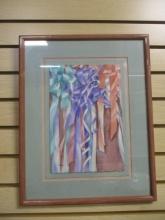 Framed and Matted "Divine" Original Abstract Watercolor
