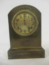 Antique Ansonia Brass Mantle Clock