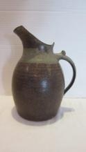 Signed Hand Turned Studio Pottery Pitcher