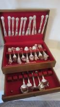 85 Pieces of Godinger "Grand Master" Silverplated Flatware and Serving Pieces in Silver Saver