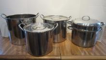 Stainless Stock Pots and Steamer Pot