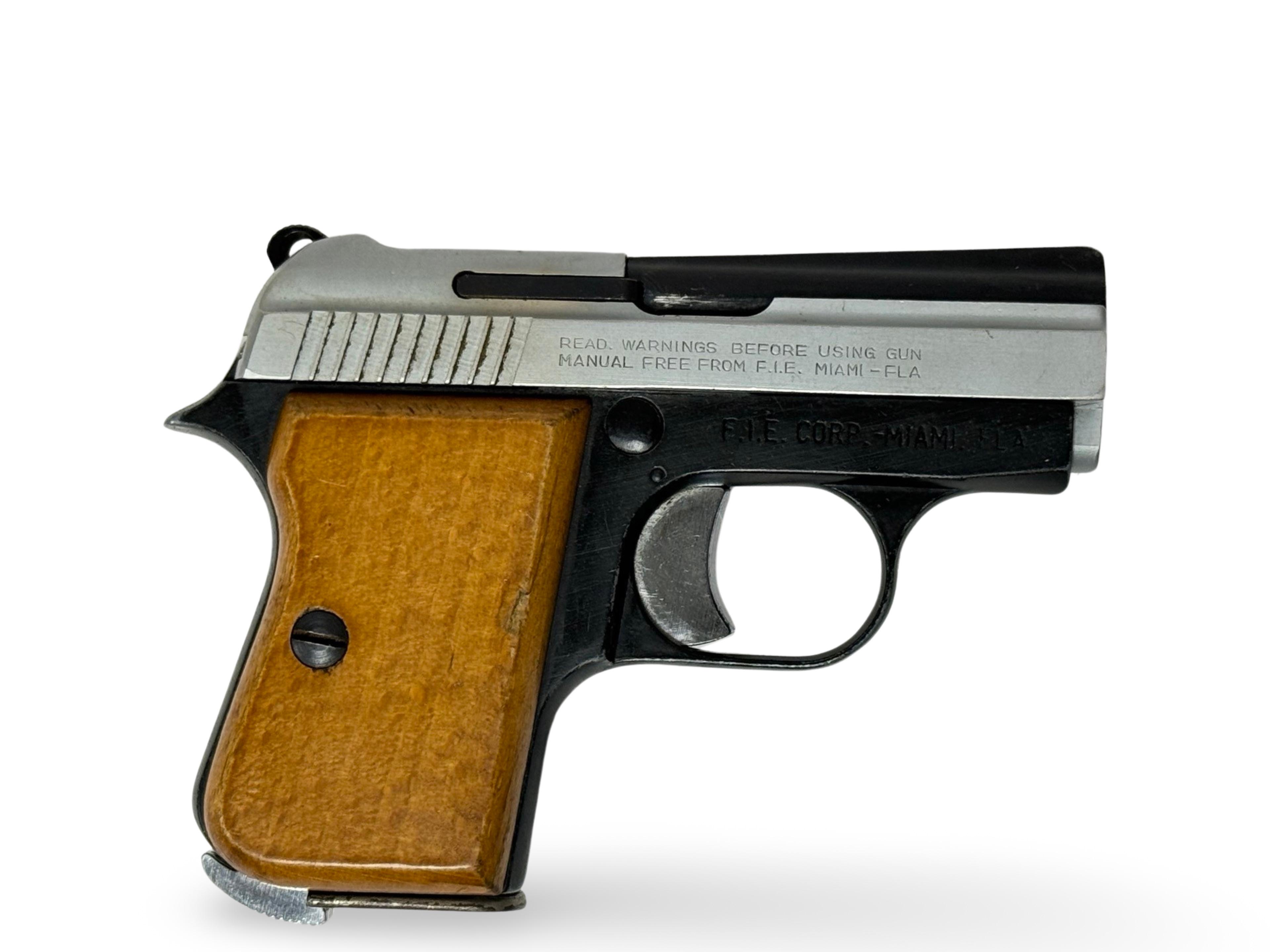 Italian F.I.E. Corp. Titan .25 AUTO Semi-Automatic Pocket Pistol