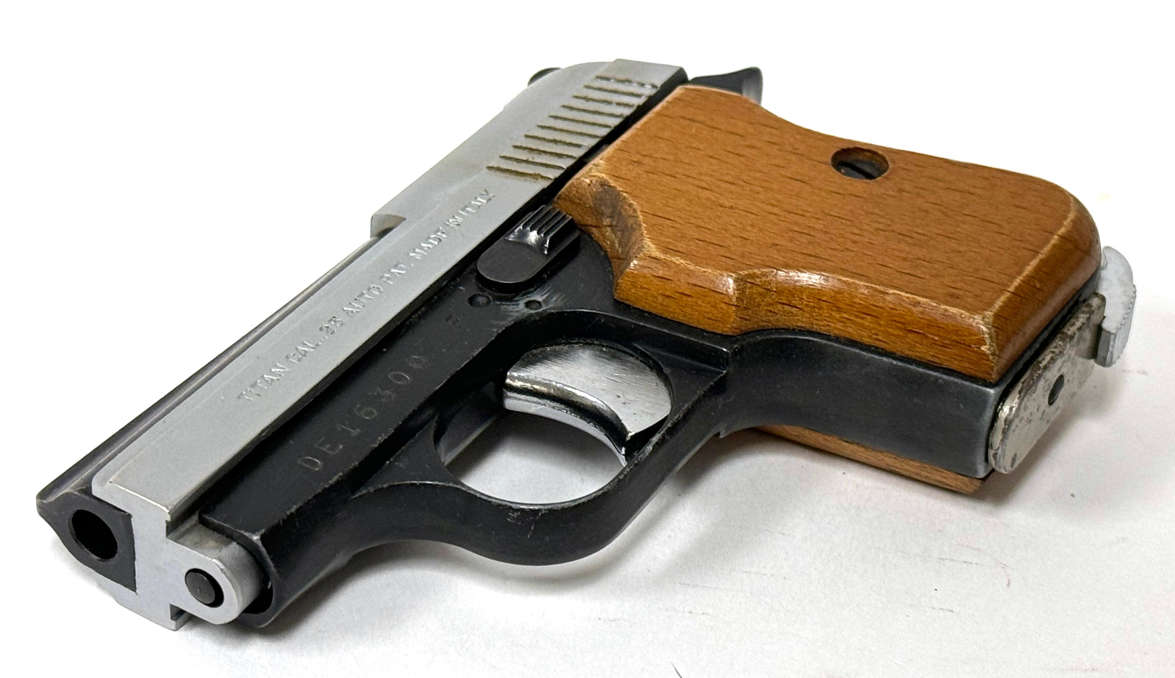 Italian F.I.E. Corp. Titan .25 AUTO Semi-Automatic Pocket Pistol