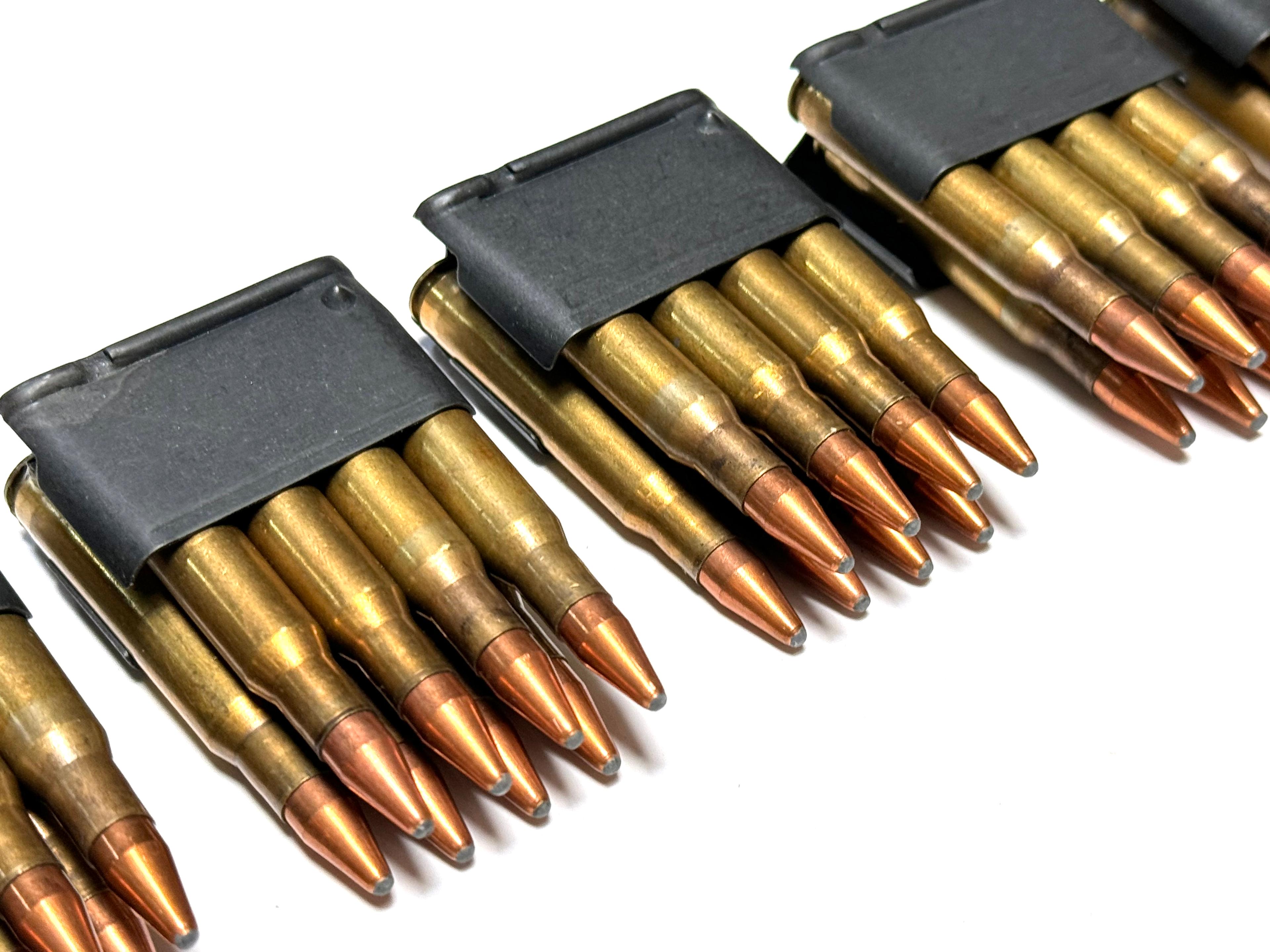 56rds. of Various .30-06 SPRG. Pointed SP Ammunition in Enblock Clips 