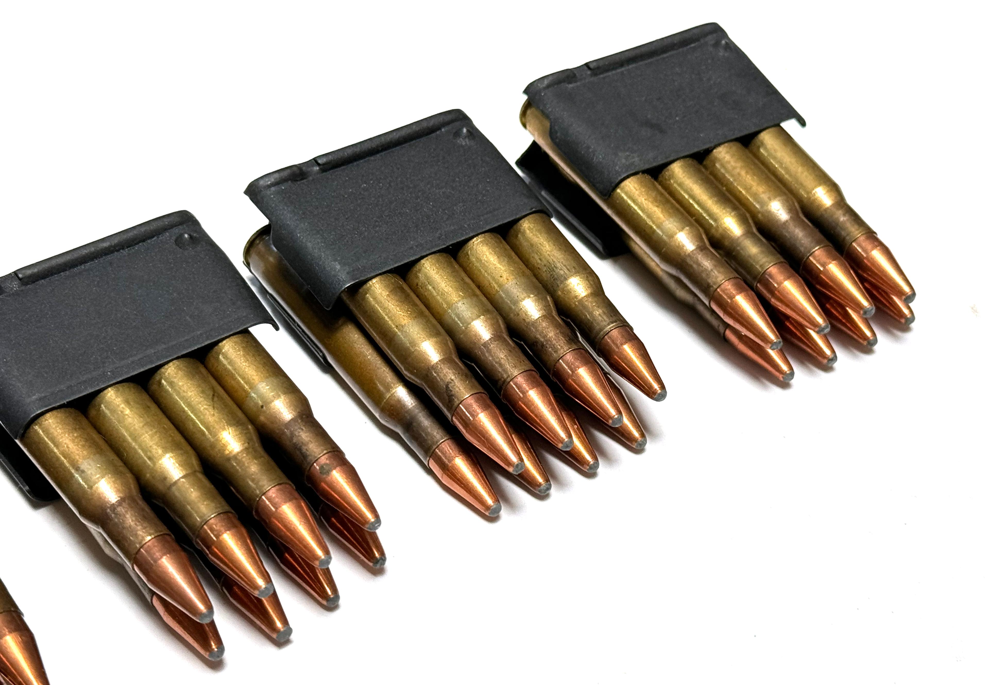 56rds. of Various .30-06 SPRG. Pointed SP Ammunition in Enblock Clips 