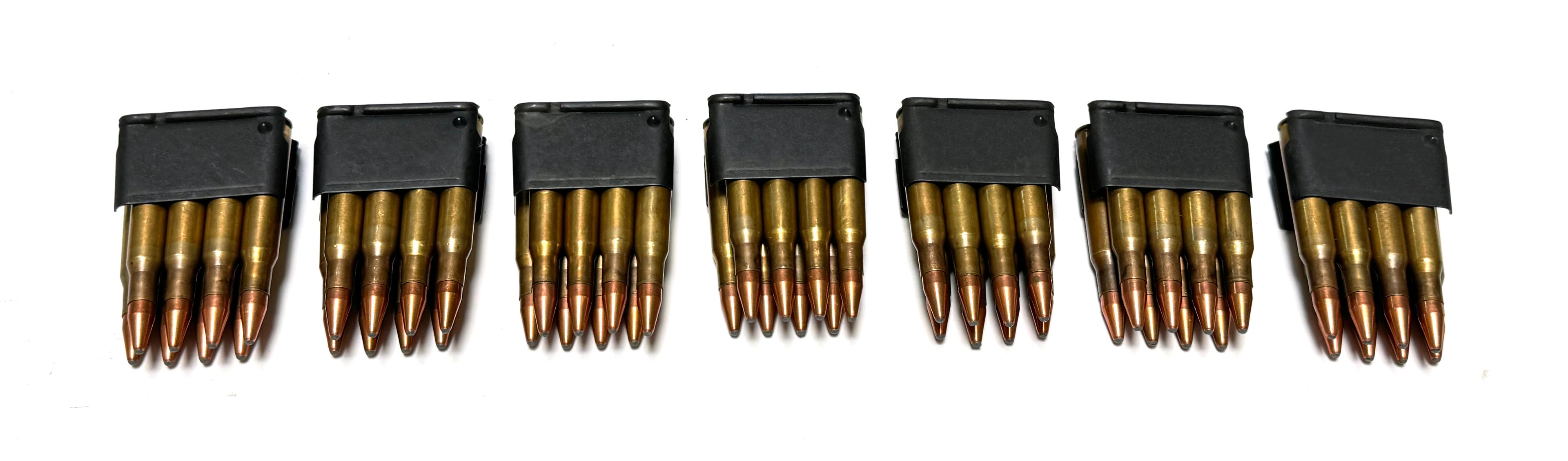 56rds. of Various .30-06 SPRG. Pointed SP Ammunition in Enblock Clips 