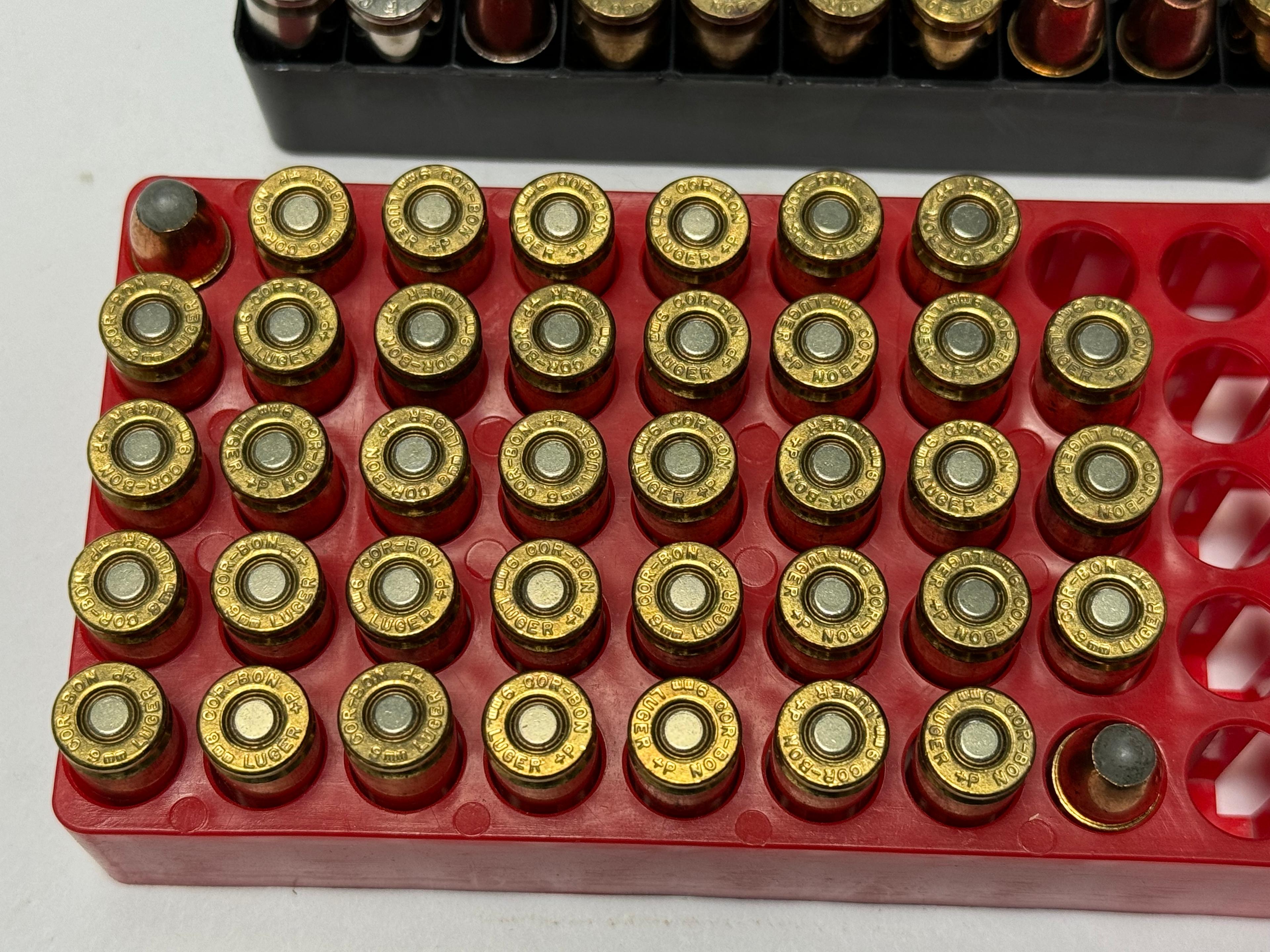 Factory New 89rds. of 9MM LUGER JHP & Cor-bon Ball Ammunition