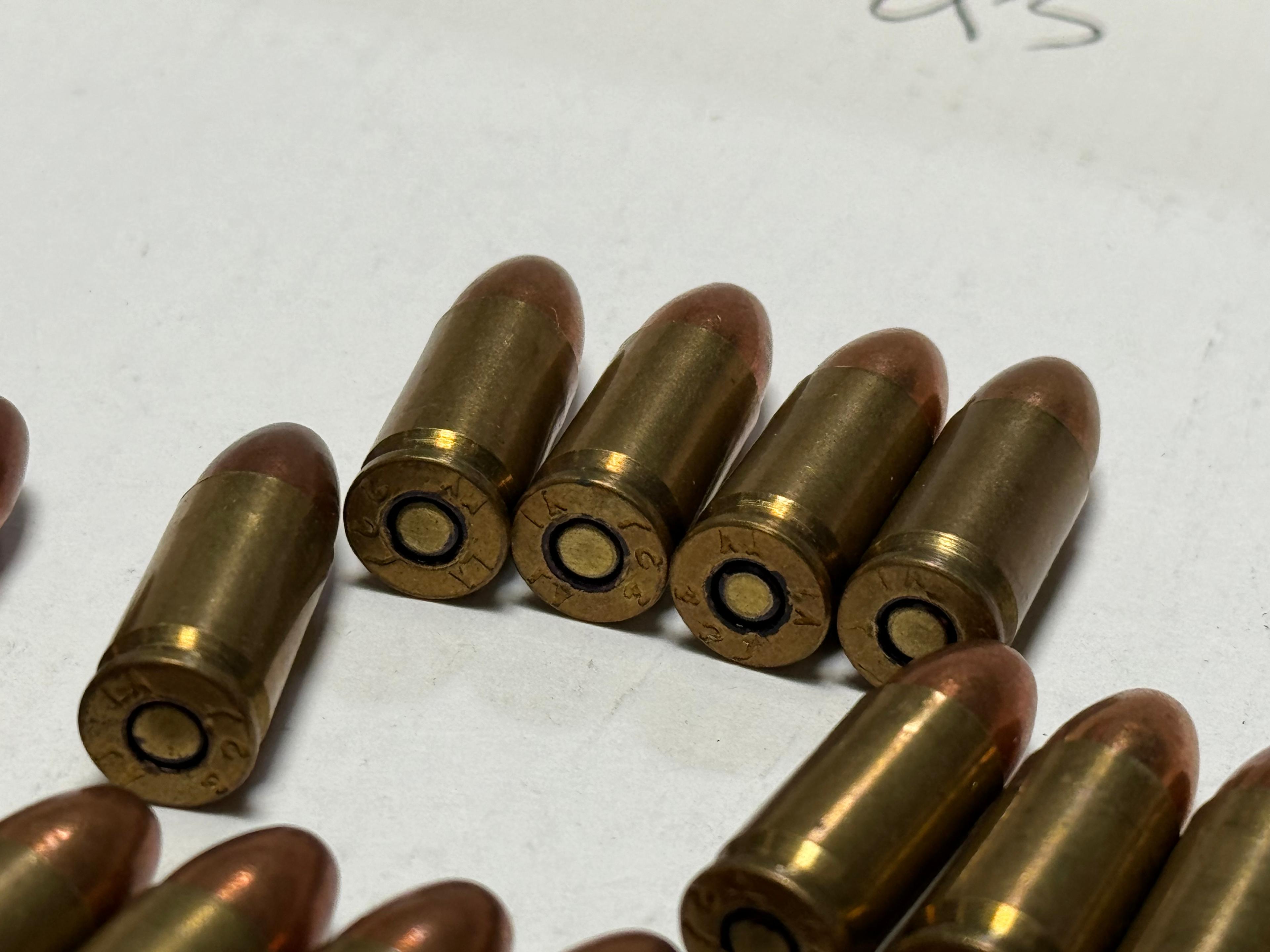 93rds. of Hot Egyptian SMG 9MM FMJ Ammunition