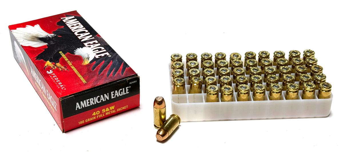 NIB 50rds. of .40 S&W 180gr. FMJ Federal American Eagle Ammunition