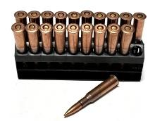 20rds. of 7.62x54r Russian BALL Ammunition - See photos