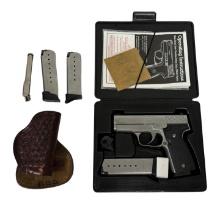 NIB KAHR K9 Elite 2003 Stainless 9mm Semi-Auto Pistol w/ Holster, Ported Barrel and (4) Magazines