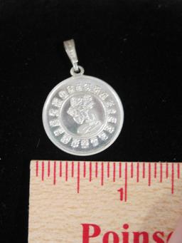 Sterling Silver Mexico Coin Pendant