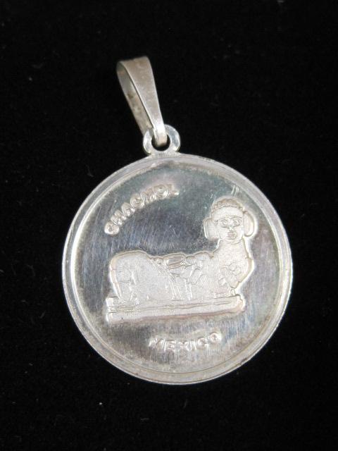 Sterling Silver Mexico Coin Pendant