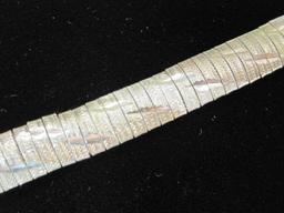 7 1/2" Sterling Silver Etched Bracelet