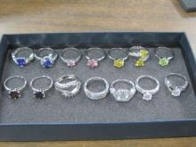 Lot of 15 Danbury Mint Rings