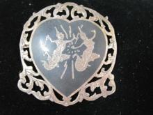 Siam Sterling Silver Brooch