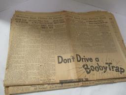 Lot of Greenville News "World War II" Newspapers