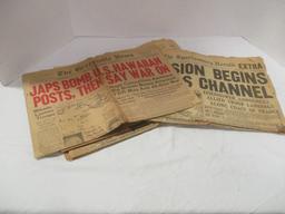 Lot of Greenville News "World War II" Newspapers