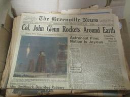 Lot of Vintage 1960s Local Newspapers