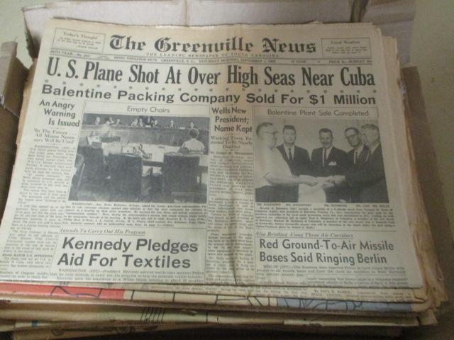 Lot of Vintage 1960s Local Newspapers
