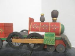 4 Piece Wood Train Set