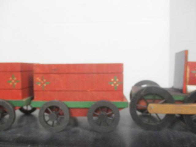 4 Piece Wood Train Set