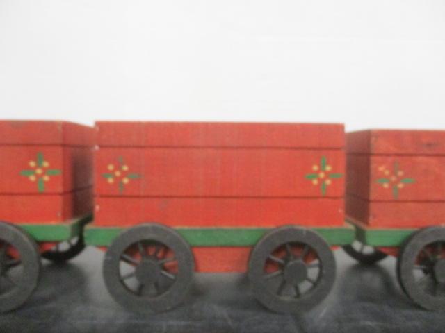 4 Piece Wood Train Set