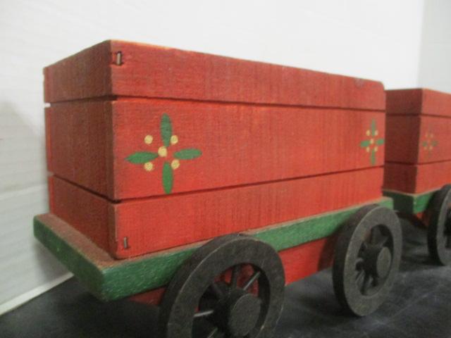 4 Piece Wood Train Set