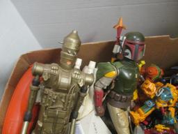 Vintage Star Wars Toy Lot - "Boda Fett", "IG-98", Vehicles, etc.