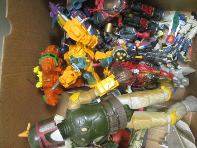 Vintage Star Wars Toy Lot - "Boda Fett", "IG-98", Vehicles, etc.