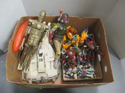 Vintage Star Wars Toy Lot - "Boda Fett", "IG-98", Vehicles, etc.