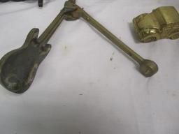 Metal Items Lot - Pokers, Knocker, Bell, etc.