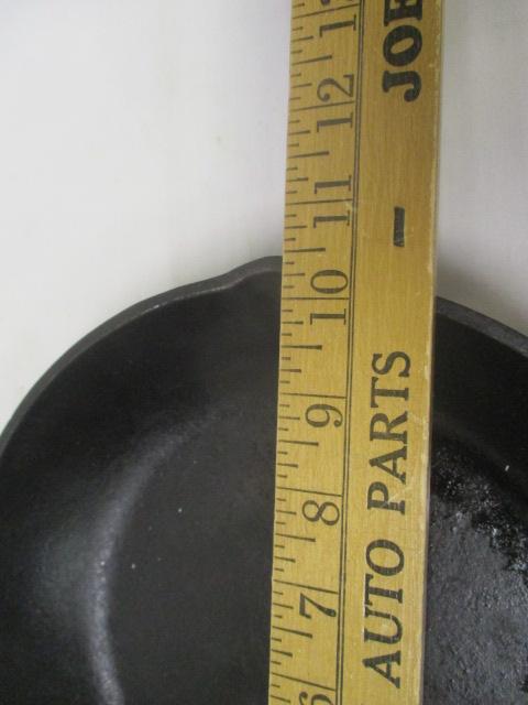 Vintage Cast Iron 10" Fry Pan - Marked "C S - Made in USA - H"