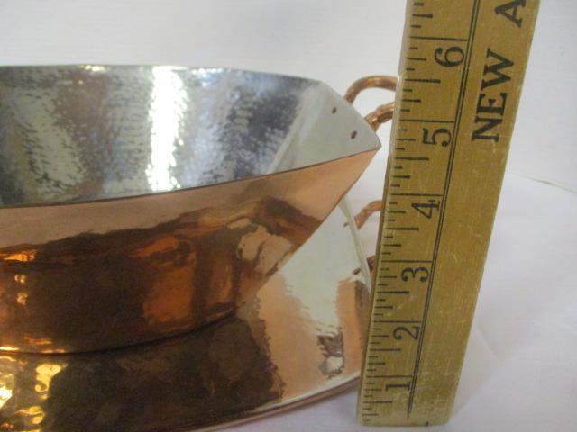 Gorham Copper Clad Craft Chic Bowl and Tray Set