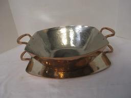 Gorham Copper Clad Craft Chic Bowl and Tray Set
