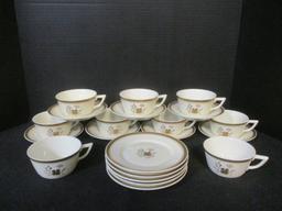 21 Pieces Royal Copenhagen "Golden Clover" China