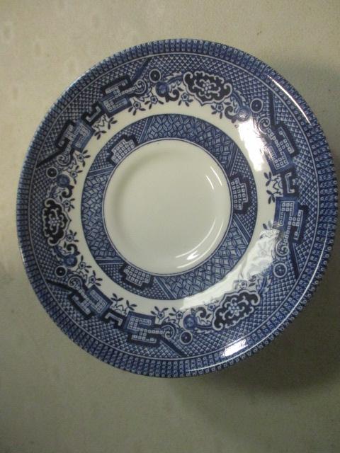 43 Pieces Johnson Bros. and Churchill "Blue Willow" China