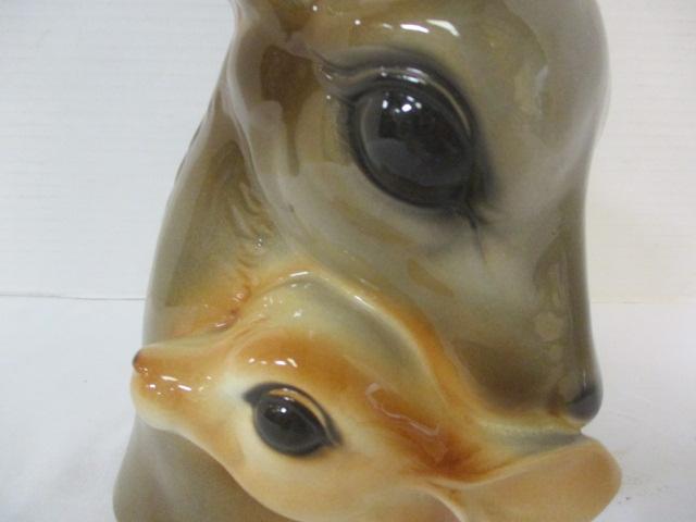 Vintage Royal Copley Deer Head Vase