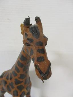 Painted Giraffe Sculpture