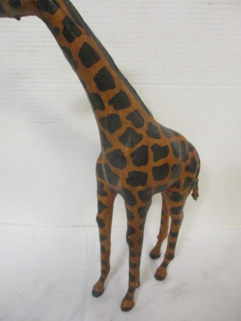 Painted Giraffe Sculpture