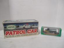 2 Vintage Hess Trucks in Original Boxes - 1993 Patrol Car, 2000 First Miniature