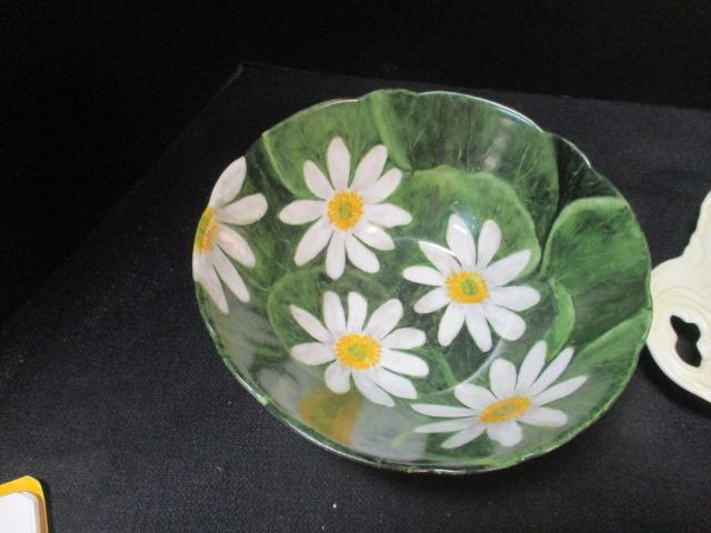 Bavaria 'Nora' Bowl, & Dogwood Blooms Handpainted Plate