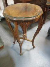 Mahogany? Carved Lamp Table