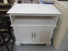 2 Door/1 Shelf Wood Cabinet