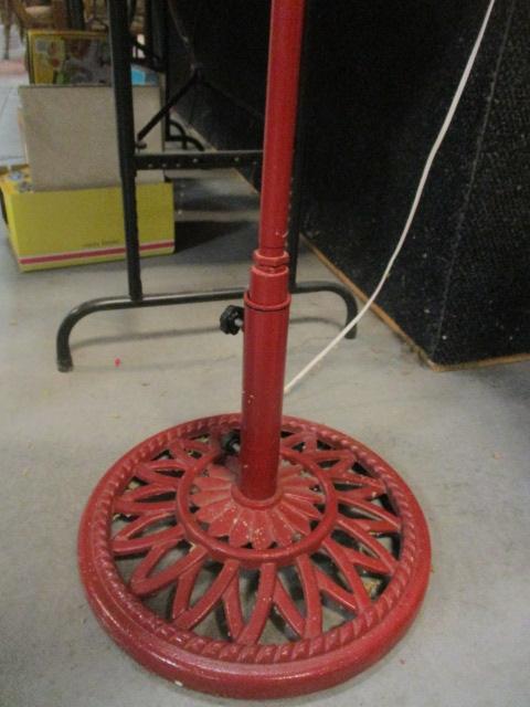 Vintage Visible Motor Oil Pump Converted to Floor Lamp